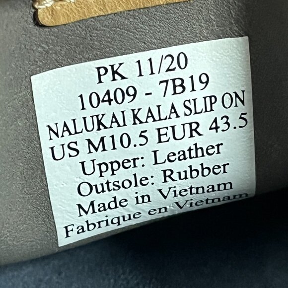 Olukai Nalukai Men's Gray Slip On Loafers - Picture 8 of 8